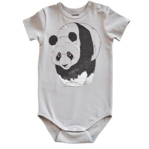 Hebe Baby Body kurzarm Panda Jungen Mädchen