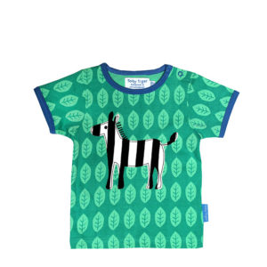 Toby Tiger T-Shirt Zebra in grün